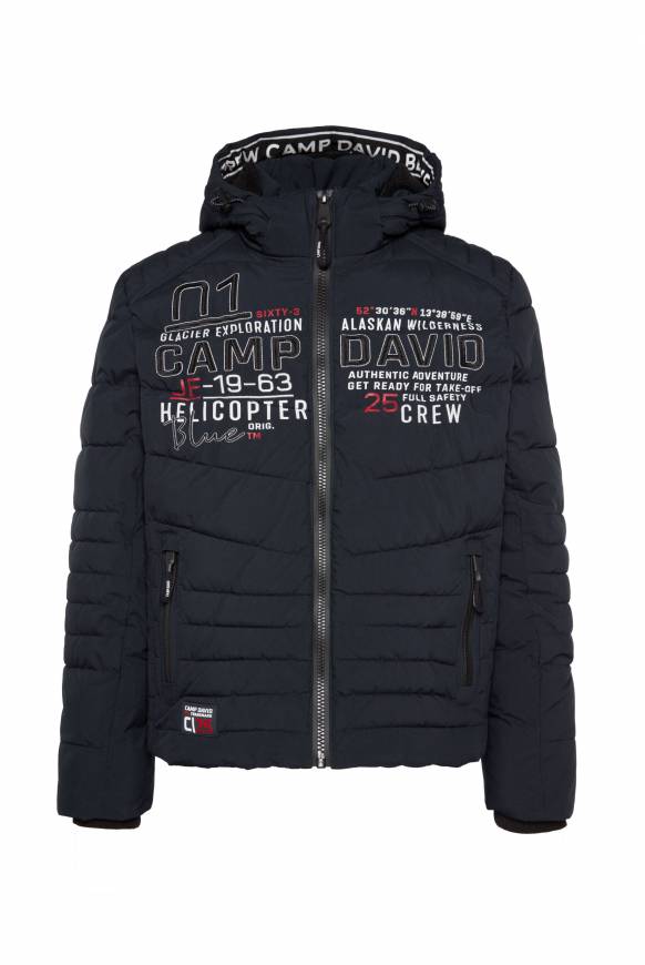 Soccx Winterjacke mit Kapuze im Ski-Design blue navy Blitzverkäufe