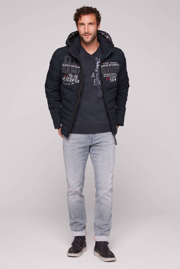 Soccx Winterjacke mit Kapuze im Ski-Design blue navy Blitzverkäufe