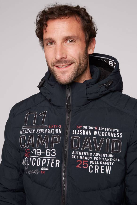 Soccx Winterjacke mit Kapuze im Ski-Design blue navy Blitzverkäufe