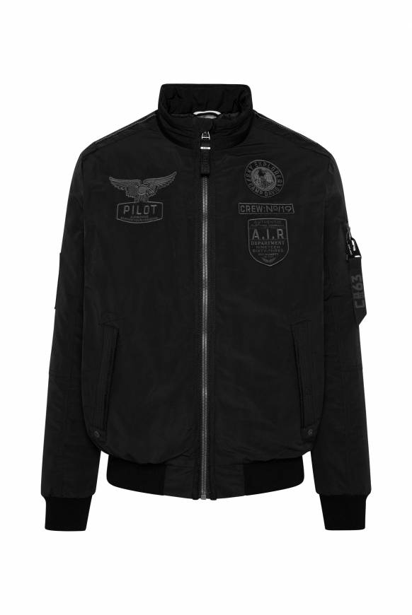 Soccx Wattierter Fliegerblouson mit Patches black Fabrikpreis