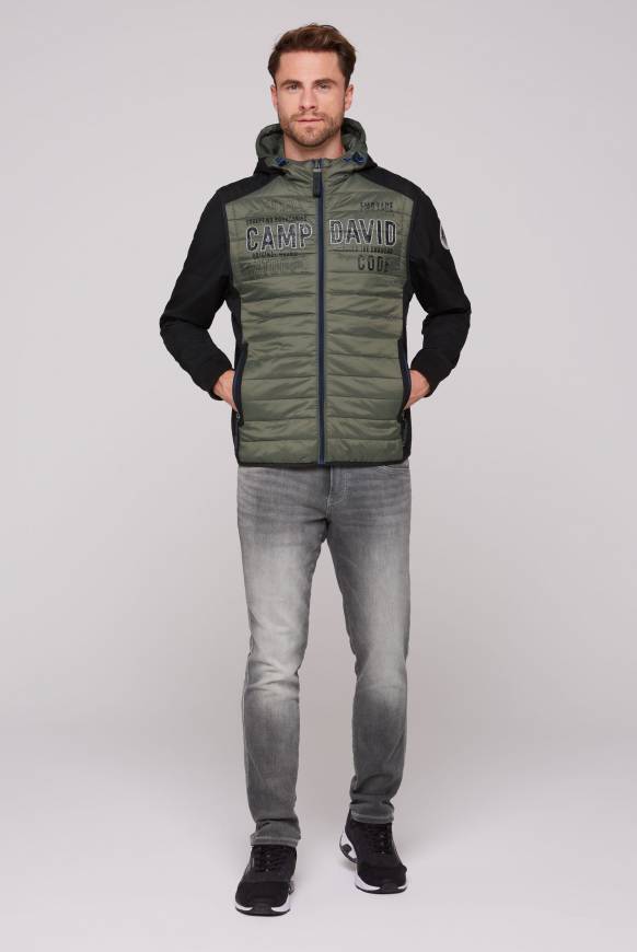 Soccx 2-in-1 Softshelljacke mit abtrennbaren Ärmeln forest khaki / black Günstig kaufen