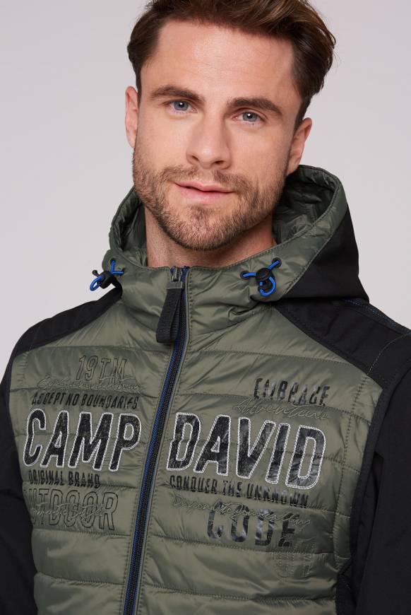 Soccx 2-in-1 Softshelljacke mit abtrennbaren Ärmeln forest khaki / black Günstig kaufen