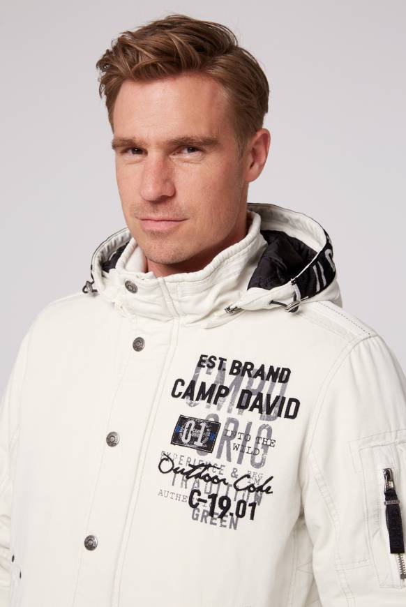 Soccx Winterblouson mit abtrennbarer Kapuze und Artworks kitt Großer Ausverkauf