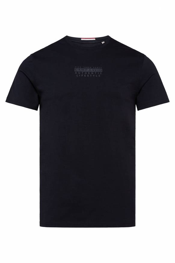 Soccx T-Shirt Rundhals mit Logo Print blue navy Osterangebot