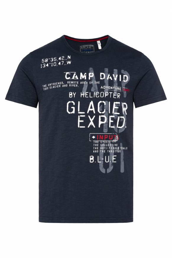 Soccx T-Shirt mit Print im Used Look blue navy Zeitlich begrenztes Angebot