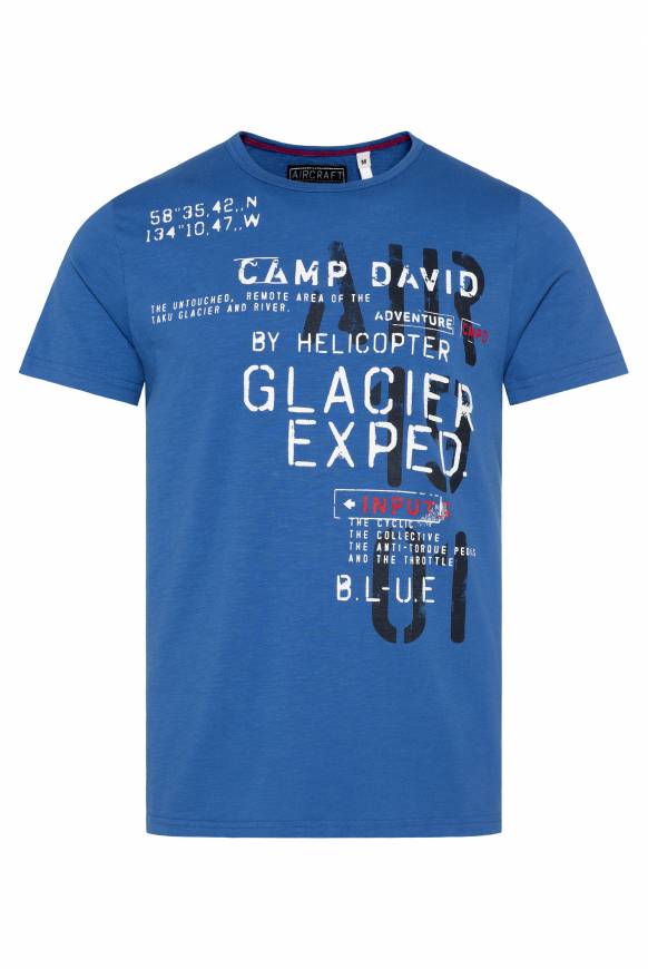Soccx T-Shirt mit Print im Used Look strong blue Exklusive Angebote