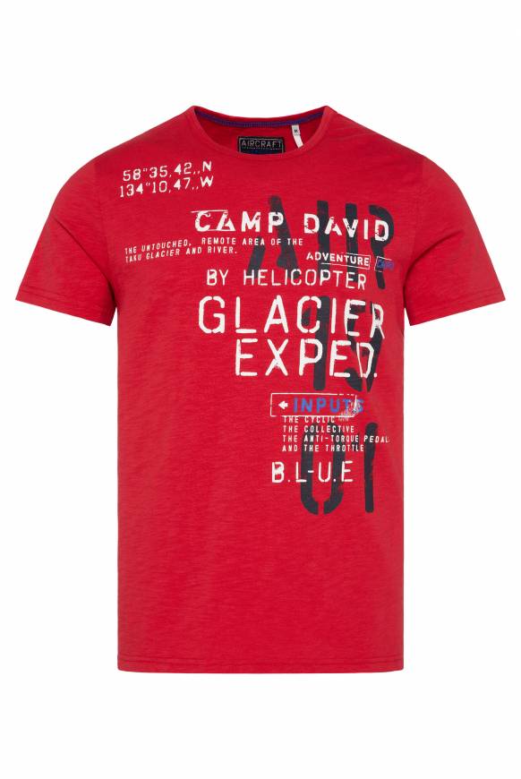 Soccx T-Shirt mit Print im Used Look flight red Blitzangebot