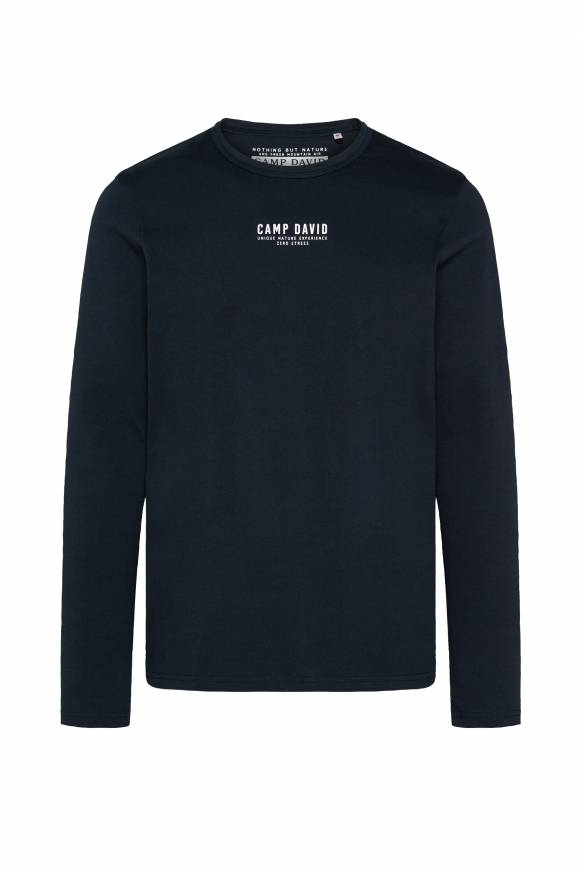 Soccx Longsleeve mit Logo Print blue navy Kauf eins, bekomm eins gratis