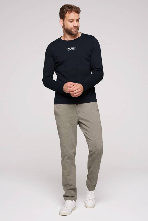 Soccx Longsleeve mit Logo Print blue navy Kauf eins, bekomm eins gratis
