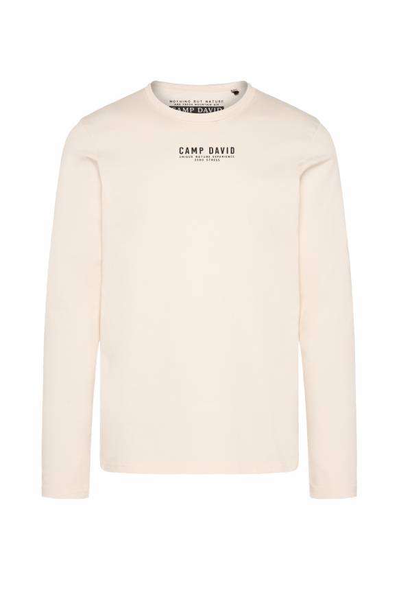 Soccx Longsleeve mit Logo Print ecru Tägliche Deals