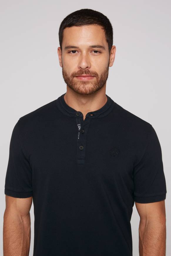 Soccx Henley-Shirt im Polo-Stil blue navy Speichern exportieren