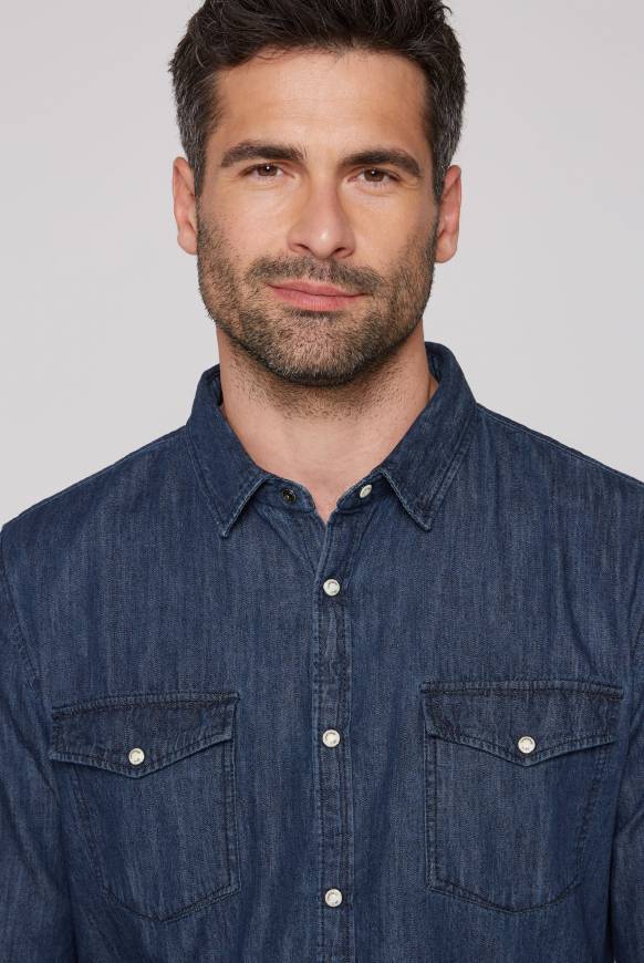 Soccx Jeanshemd Regular Fit blue vintage Auslauf