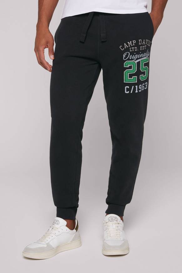 Soccx Jogginghose mit Retro-Artwork black Flash Sale