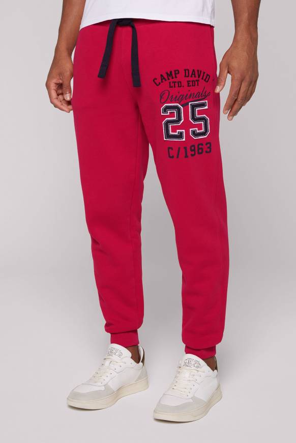 Soccx Jogginghose mit Retro-Artwork royal red Begrenztes Angebot