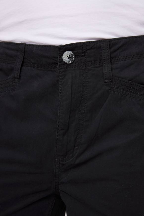 Soccx Leichte Cargohose mit Label Prints black Top Angebot