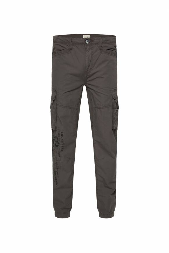 Soccx Leichte Cargohose mit Label Prints mud Neueste Mode