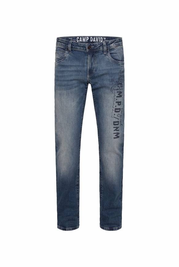 Soccx Jeans NI:CO Regular Fit dark blue printed Exklusive Angebote