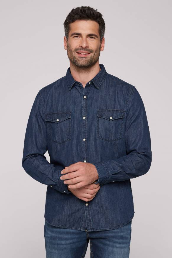 Soccx Jeanshemd Regular Fit blue vintage Räumungsverkauf