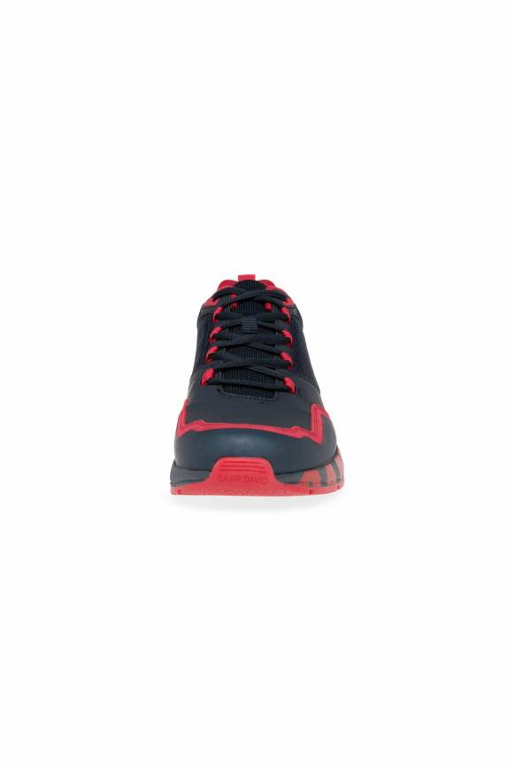 Soccx Power Sneaker im Materialmix mit XL-Logo navy / red Bis zu 50% Rabatt