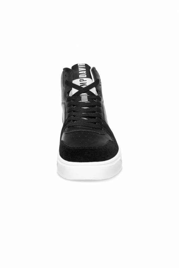 Soccx Hightop Sneaker im Materialmix mit Rubber Logos black Riesige Rabatte