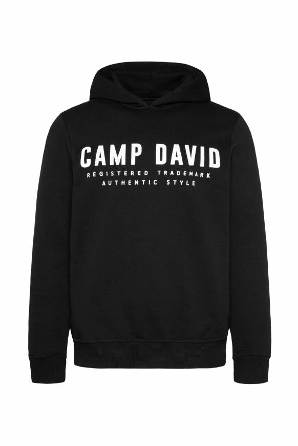 Soccx Basic Hoodie mit Logo Print black Outlet