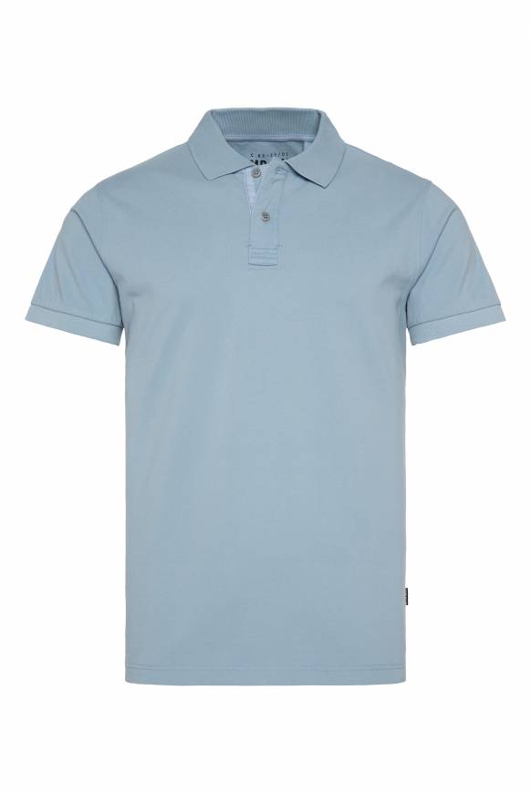 Soccx Basic Pikee-Polo mit Trikotkragen new blue Meist gekauft