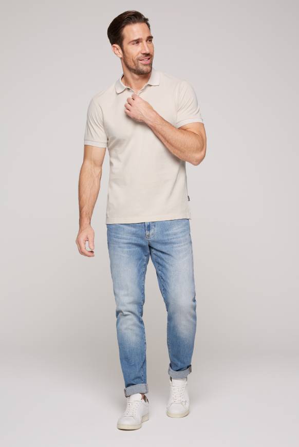 Soccx Basic Pikee-Polo mit Trikotkragen light cappuccino Limitierter Zeitrabatt