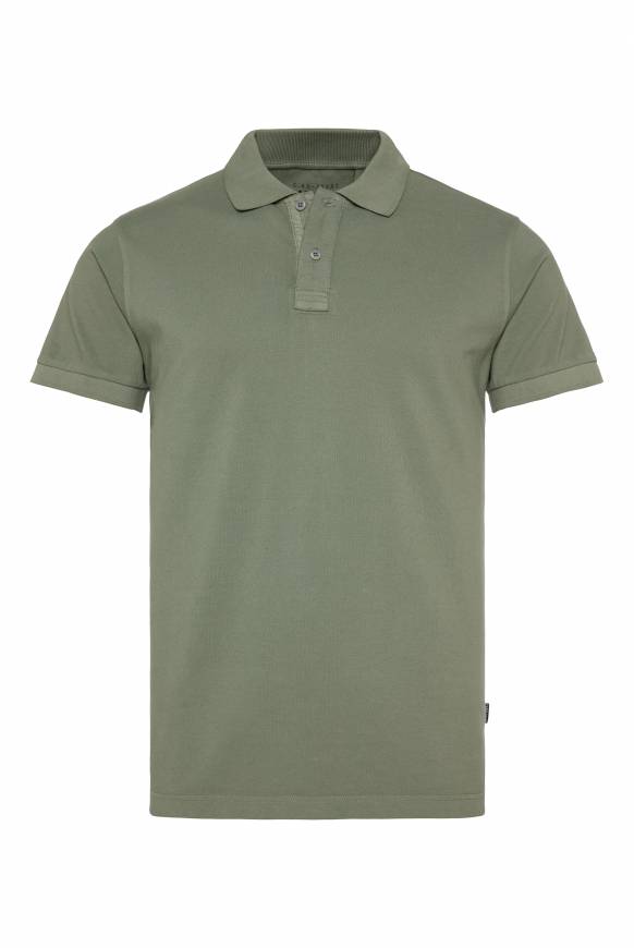 Soccx Basic Pikee-Polo mit Trikotkragen green olive Fabrik Onlineshop