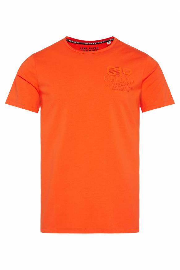 Soccx Sport-T-Shirt mit Artwork signal orange Vatertagsangebot