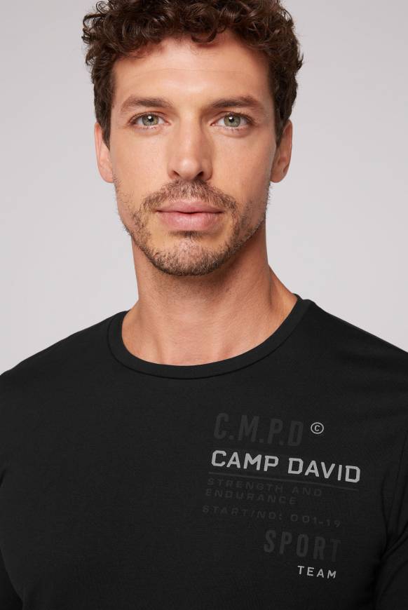 Soccx Langarmshirt mit reflektierendem Rücken-Print black Valentinstagsangebot