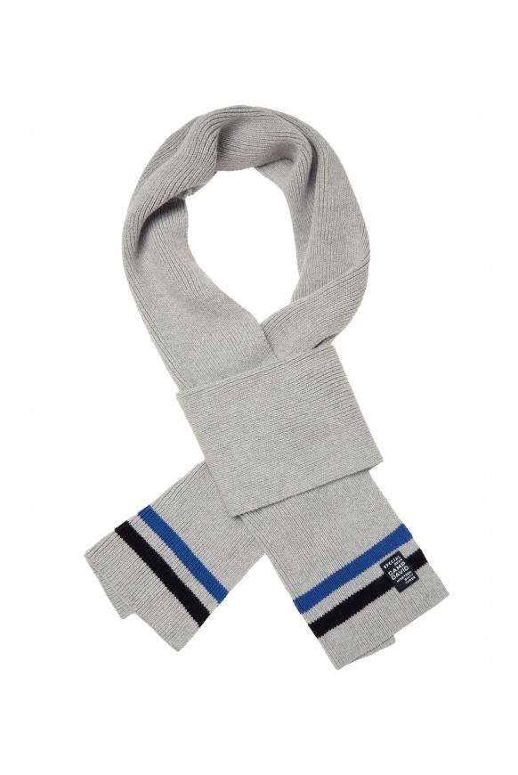 Soccx Rippstrickschal mit Streifen-Details granite melange Exklusive Angebote