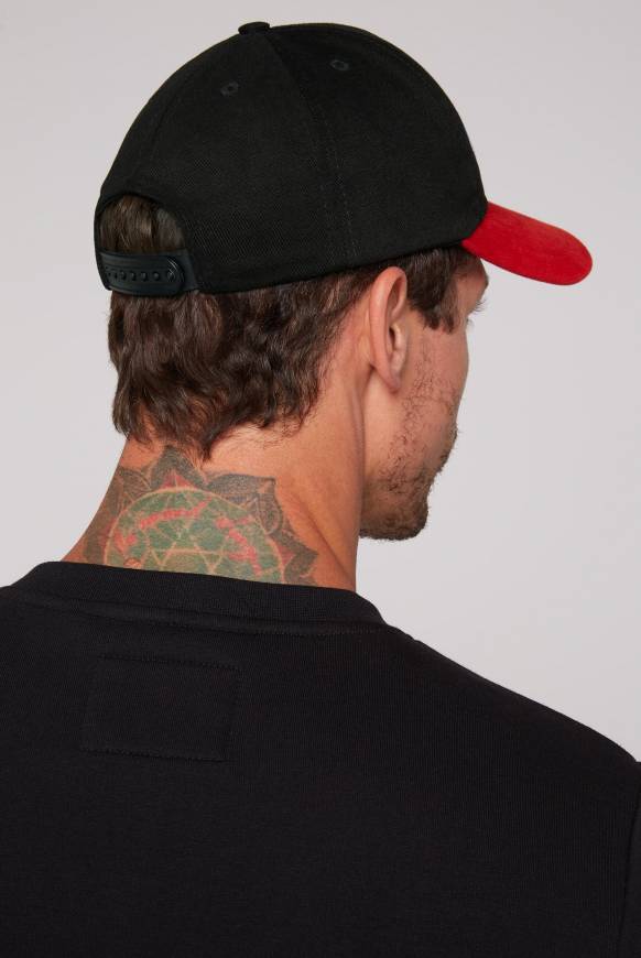 Soccx Base Cap mit Logo Artwork black / red Kostenlose Rückgabe