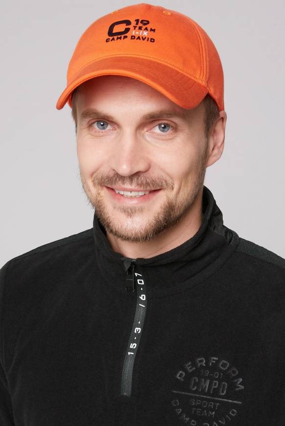 Soccx Base Cap mit Rubber Prints signal orange Riesige Rabatte
