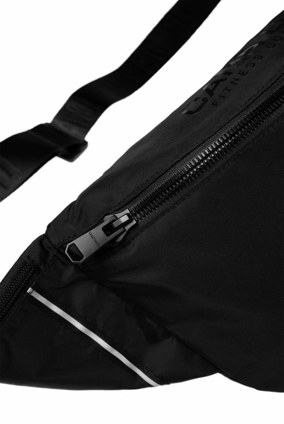 Soccx Große Gürteltasche mit Logo Print black Im Verkauf