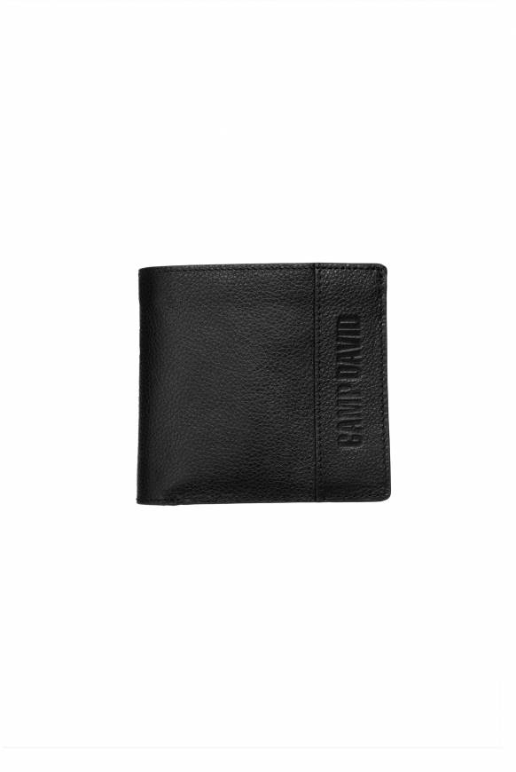 Soccx Klapp-Geldbörse mit Logo-Prägung black Blitzverkäufe