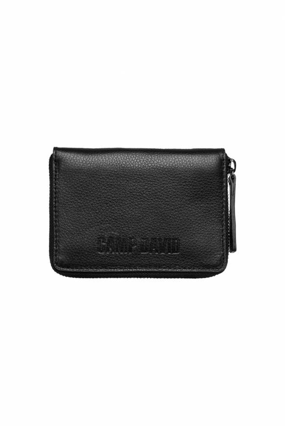 Soccx Geldbörse mit Zipper und Logo-Prägung black Kostenloser Versand