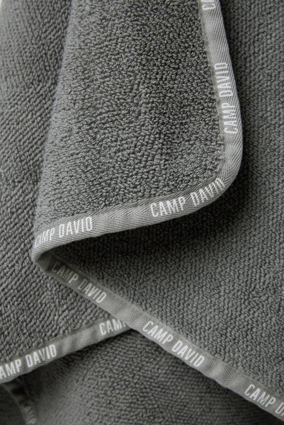 Soccx Saunahandtuch mit Logo-Saum 100 x 140 cm granite Limitierter Zeitrabatt