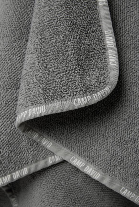 Soccx Badehandtuch mit Logo-Saum 70 x 140 cm granite Fabrik Onlineshop