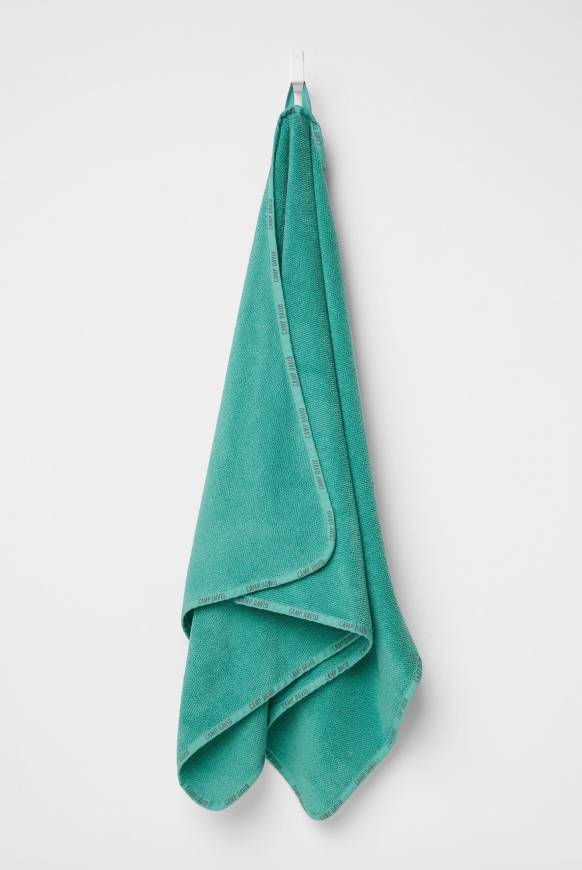 Soccx Badehandtuch mit Logo-Saum 70 x 140 cm cool green Günstig kaufen