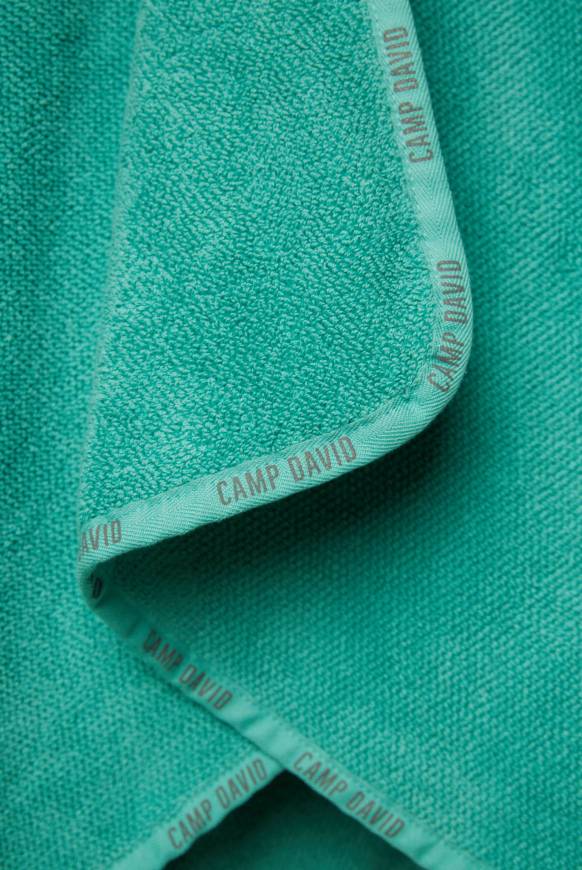 Soccx Badehandtuch mit Logo-Saum 70 x 140 cm cool green Günstig kaufen
