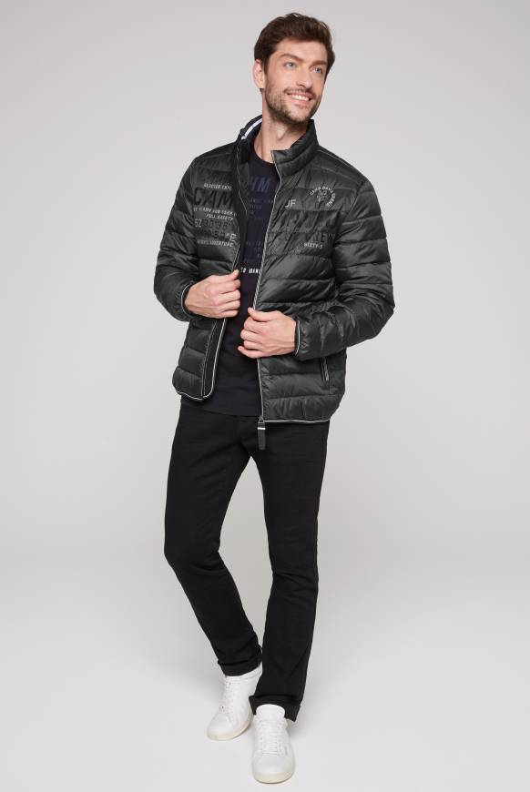 Soccx Leichte Steppjacke mit Logo Prints und Tapes dark anthra 4XL Großer Ausverkauf