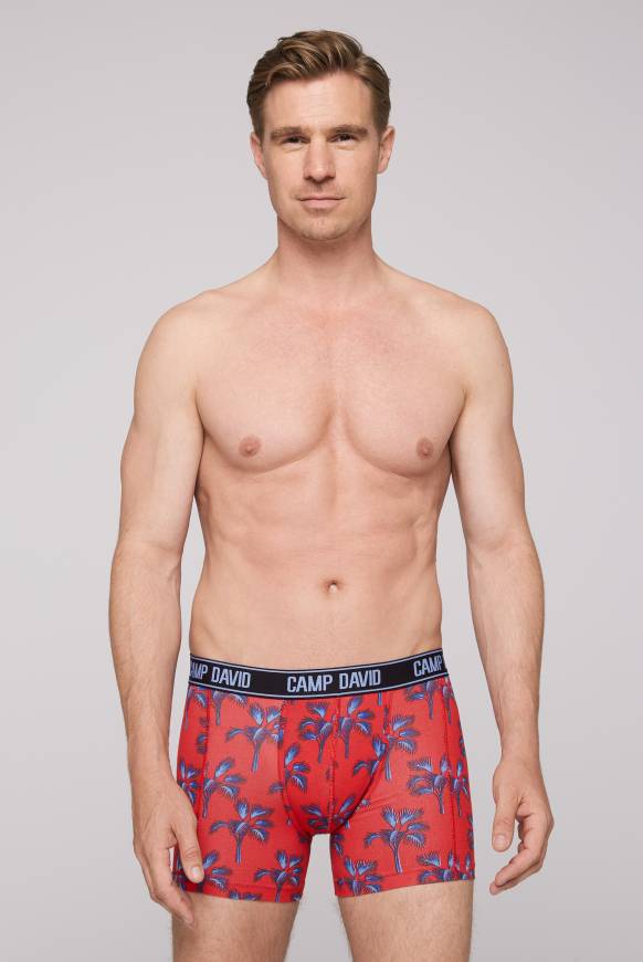 Soccx Boxershorts mit All Over Print, 2er-Pack surf grey / red Online Shopping