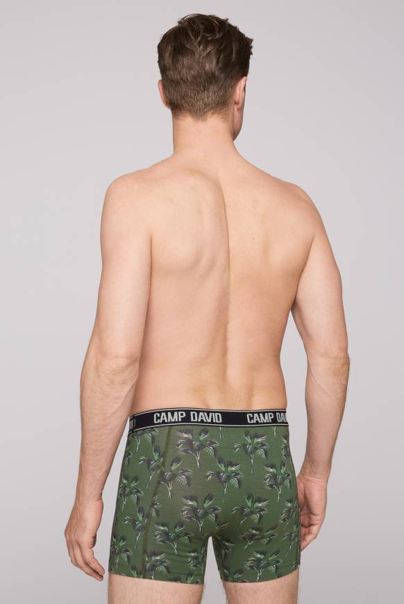 Soccx Boxershorts mit All Over Print, 2er-Pack khaki / aqua Exklusivangebot