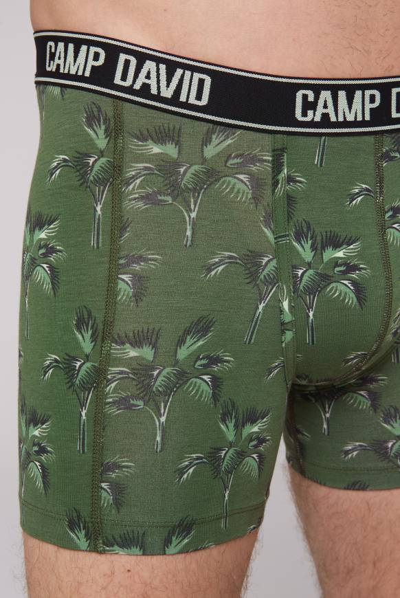 Soccx Boxershorts mit All Over Print, 2er-Pack khaki / aqua Exklusivangebot