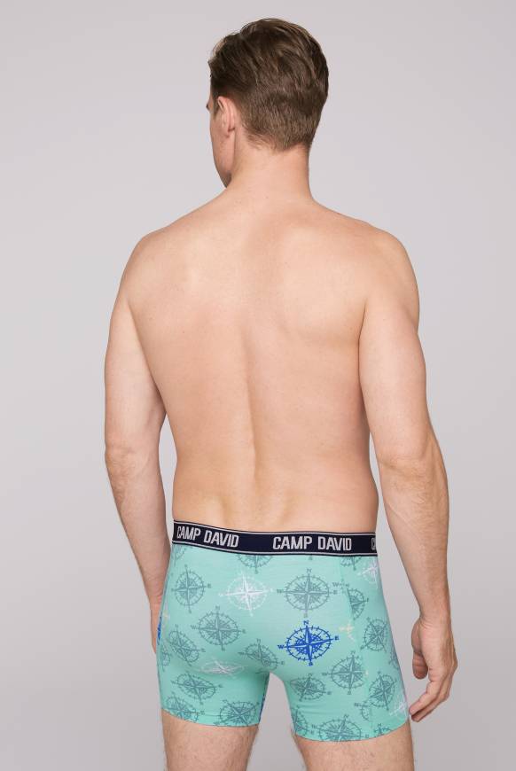 Soccx Boxershorts mit All Over Print, 2er-Pack blue navy / sun aqua Preisnachlass