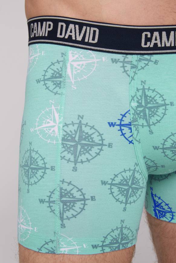 Soccx Boxershorts mit All Over Print, 2er-Pack blue navy / sun aqua Preisnachlass