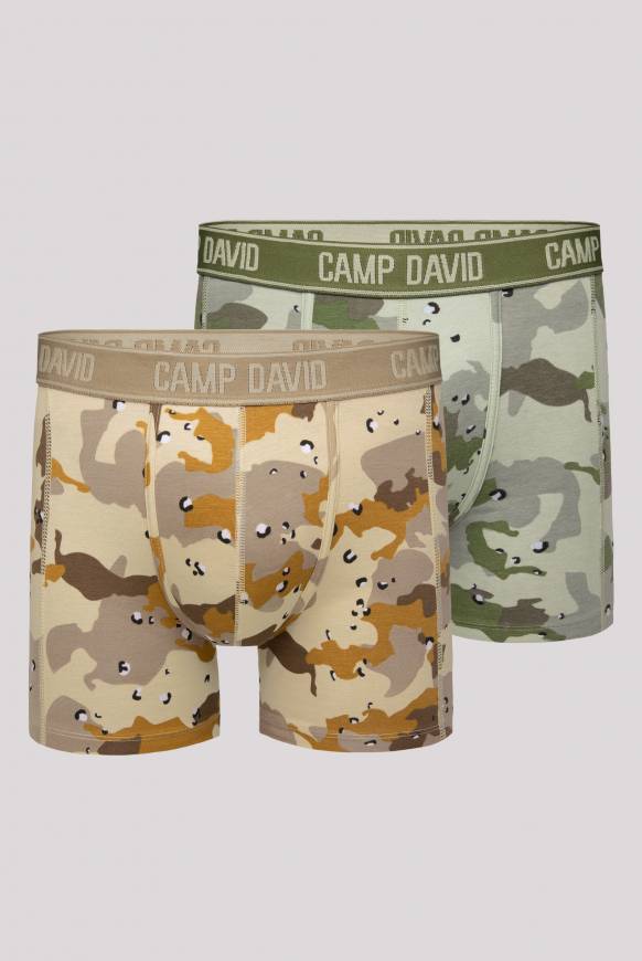 Soccx Boxershorts mit All Over Print, 2er-Pack desert / light khaki Black Friday