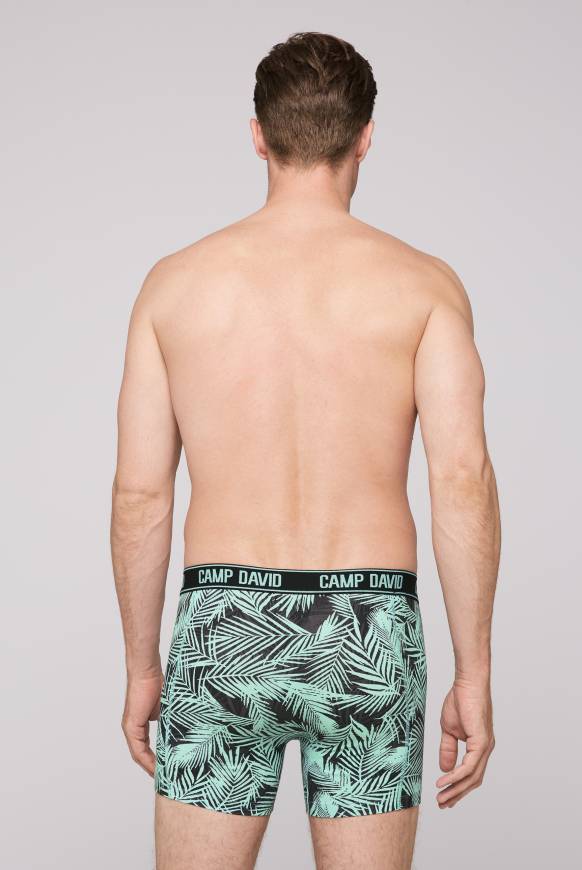 Soccx Boxershorts mit All Over Print, 2er-Pack aqua / neon lime Osterangebot