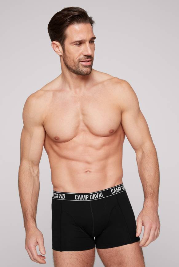 Soccx Boxershorts mit Logo-Bund, 2er-Pack black / black Muttertagsangebot