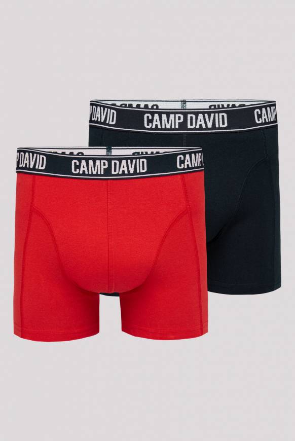 Soccx Boxershorts mit Logo-Bund, 2er-Pack red / navy Vatertagsangebot